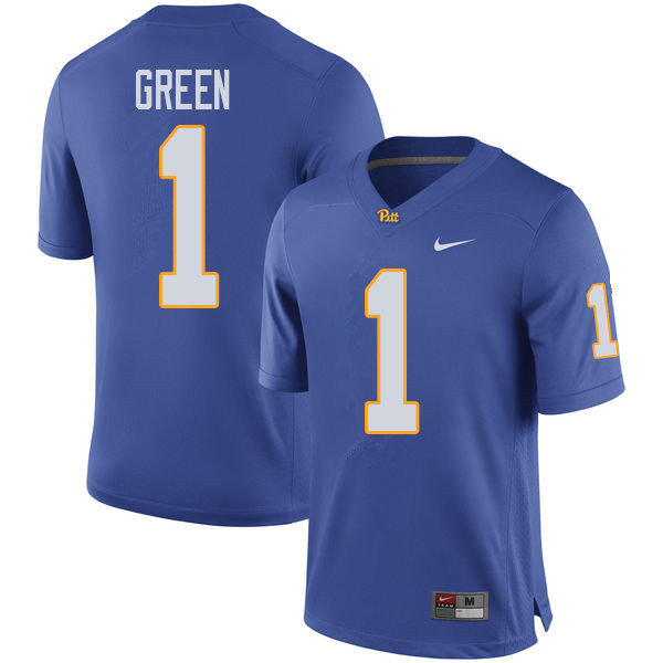 Men #2 David Green Pittsburgh Panthers College Football Jerseys Sale-Royal